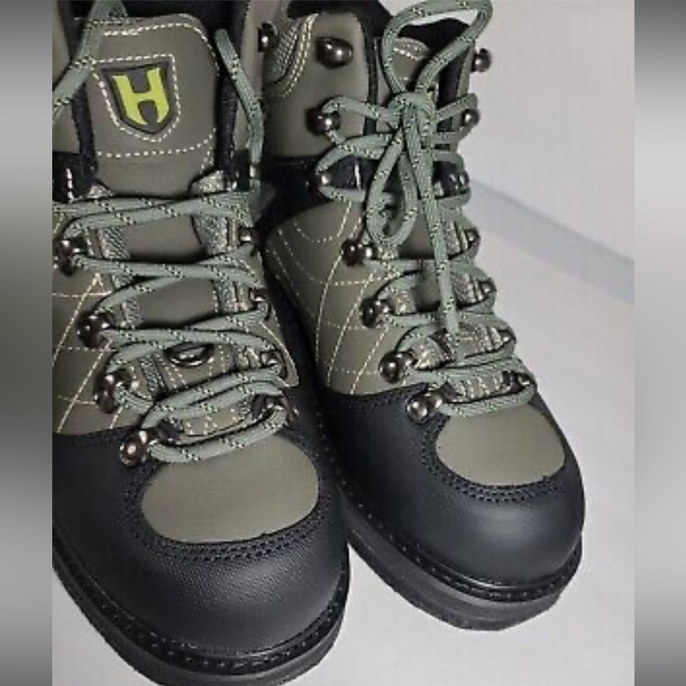NWOT Hodgman H3 Mens Felted Wading Fishing Boots Sz 8 Eu 41 Olive Black
Lace Up